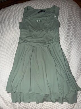 Amazon Mint Green Sleeveless Mini Dress